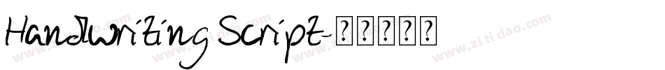 Handwriting Script字体转换